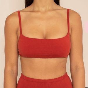 SOLD - Leo High cut bra in cherry
